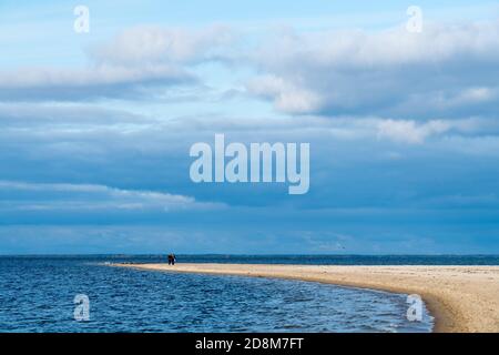 Sandy Cypel Rewski sur Zatoka Pucka (baie de Puck) à Rewa, Pologne. 8 octobre 2020 © Wojciech Strozyk / Alamy stock photo Banque D'Images