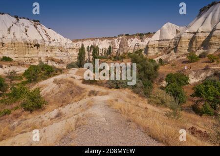 Vue sur la vallée de l'Amour en Cappadoce Banque D'Images