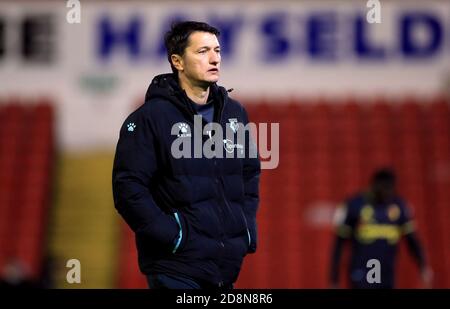 Vladimir Ivic, directeur de Watford, lors du match du championnat Sky Bet à Oakwell, Barnsley. Banque D'Images