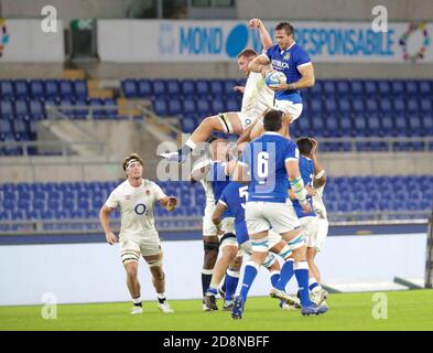 Stadio Olimpico, rome, Italie, 31 Oct 2020, touche Italie pendant l'Italie contre l'Angleterre, Rugby six Nations match - Credit: LM/Luigi Mariani/Alamy Live News Banque D'Images