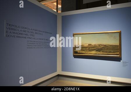 Milan, Italie. 31 octobre 2020. Milan, Italie EXPOSITION TIEPOLO Venise, Milan, Europe à la Gallerie d'Italia dans la photo: Œuvres exposées crédit: Agence de photo indépendante/Alamy Live News Banque D'Images