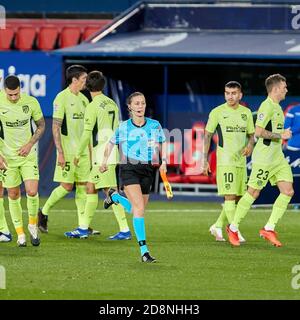 Pampelune, Espagne. 31 octobre 2020. Spanish la Liga football Match Osasuna vs Atletico Madrid au stade El Sadar, Pampelune, 31 octobre 2020 la Liga/Corcon Press Credit: CORCON PRESS/Alay Live News Banque D'Images