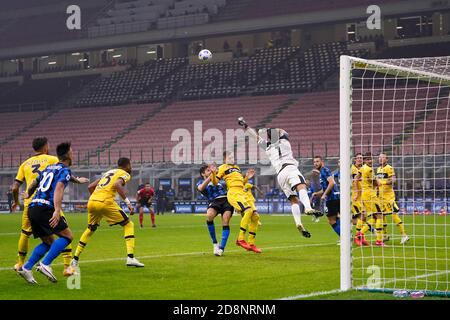 Milan, Italie. 31 octobre 2020. Luigi Sepe (Parme Calcio) pendant le FC Internazionale contre Parma Calcio 1913, football italien série A match à milan, Italie, octobre 31 2020 crédit: Independent photo Agency/Alamy Live News Banque D'Images