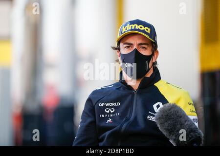 Imola, Italien. 30 octobre 2020. 30.10.2020, Autodromo Enzo e Dino Ferrari, Imola, Formule 1 Emirates Gran Premio dell'emilia Romagna 2020, dans l'image Fernando Alonso (Renault) | utilisation dans le monde crédit: dpa/Alay Live News Banque D'Images