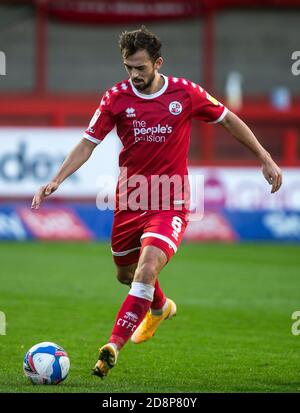 Crawley, Royaume-Uni. 18 août 2019. Jack Powell pour Crawley Town lors du match EFL Sky Bet League 2 entre Crawley Town et Cambridge se sont Unis au Checkatrade.com Stadium, Crawley, Angleterre, le 31 octobre 2020. Photo de Steve ball. Utilisation éditoriale uniquement, licence requise pour une utilisation commerciale. Aucune utilisation dans les Paris, les jeux ou les publications d'un seul club/ligue/joueur. Crédit : UK Sports pics Ltd/Alay Live News Banque D'Images