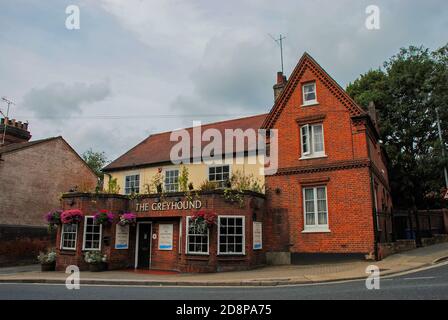 Le pub Greyhound à Ipswich, Suffolk, Royaume-Uni Banque D'Images