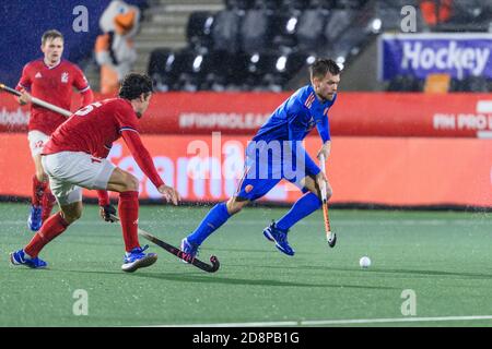 Amstelveen, pays-Bas. 25 août 2020. AMSTELVEEN, 29-10-2020, Wagener Stadion, FIH Pro League 2020, pays-Bas - Grande-Bretagne - hommes, crédit: Pro Shots/Alamy Live News Banque D'Images