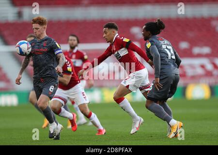 MIDDLESBROUGH, ANGLETERRE. 31 OCTOBRE Jack Colback de la forêt de Nottingham lors du match de championnat Sky Bet entre Middlesbrough et la forêt de Nottingham au stade Riverside, Middlesbrough, le samedi 31 octobre 2020. (Credit: Mark Fletcher | MI News) Credit: MI News & Sport /Alay Live News Banque D'Images