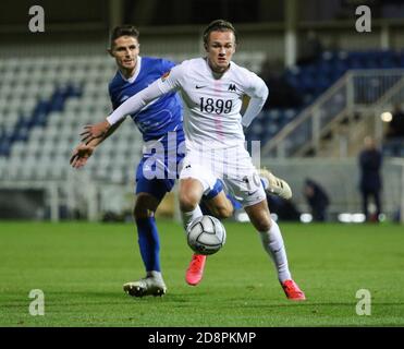 Hartlepool, Royaume-Uni. 31 octobre 2020. Armani Little (#10 Torquay United) en action pendant le match de la Vanarama National League entre Hartlepool United et Torquay United à Victoria Park à Hartlepool will Matthews/Sports Press photo Credit: SPP Sport Press photo. /Alamy Live News Banque D'Images