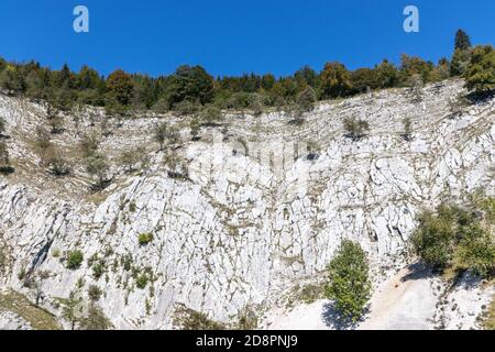 Les sources de la Saine du Jura en France Banque D'Images