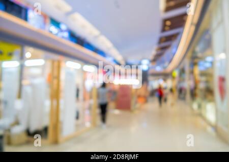 Centre commercial flou, image floue, arrière-plan bokeh Banque D'Images