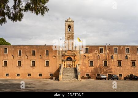 DAS Kloster Agia Triada auf der Akrotiri Halbinsel, Chania, Kreta, Griechenland, Europa | Monastère d'Agia Triada sur la péninsule d'Akrotiri, Cr Banque D'Images