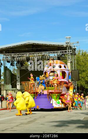 Universal Studios Resort une parade des personnages de la mine Banque D'Images