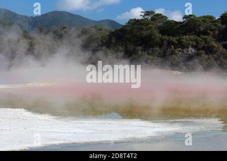 Champagne Pool Wai-O-Tapu, Île du Nord, Nouvelle-Zélande Banque D'Images