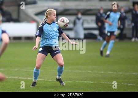 Dartford, Royaume-Uni. 11 janvier 2020. Lily Agg (London City) contrôle le ballon lors du match de la Super League 2 de FA Women's entre London City et Leicester City à Princes Park à Dartford. FEDERICO GUERRA MARANESI/SPP crédit: SPP Sport Press photo. /Alamy Live News Banque D'Images