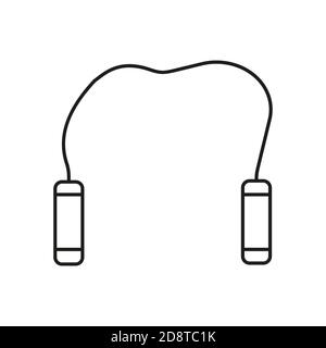 nunchucks icône élément de l'icône d'arme pour le concept mobile et les applications web. L'icône de nunchucks à ligne mince peut être utilisée pour le Web et le mobile. Icône Premium sur blanc Illustration de Vecteur