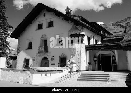 La belle ex-Gaurdalej hôtel a été transféré dans le Giardino Mountain Hotel après un 80 Mio. Investment Banque D'Images