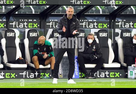 Entraîneur Marco Rose de Monchengladbach pendant le championnat allemand Bundesliga Match de football entre Borussia Monchengladbach et Red Bull Leipzig o C Banque D'Images