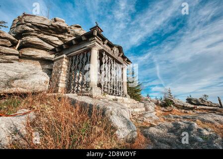 Chapelle sur Dreisesselberg en Bavière / Allemagne Banque D'Images