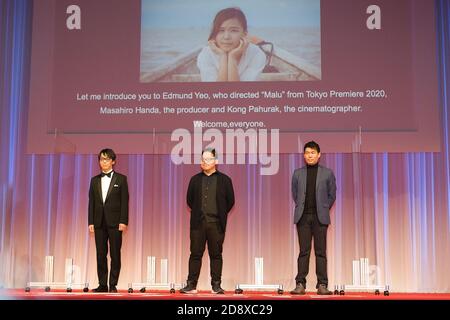 31 octobre 2020, Tokyo, Japon : ouverture du 33ème Festival international du film de Tokyo. Malu Credit: Michael Steinebach/AFLO/Alamy Live News Banque D'Images