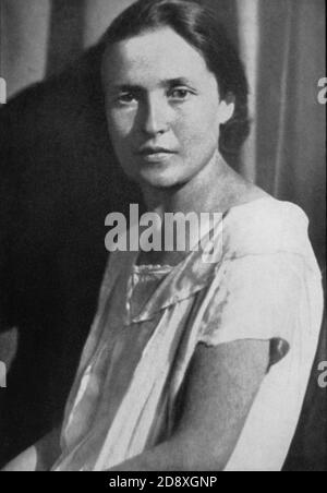 1920 ' s : GIULIA SCHUCHT , femme russe d'ANTONIO GRAMSCI ( 1891 - 1937 ) , intellectuel italien , écrivain et communiste victime de la période fasciste - PARTITO COMUNISTA ITALIANO - PCI - POLITICO - POLITICIEN - POLITICA - POLITIQUE--- Archivio GBB Banque D'Images