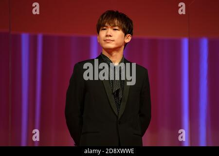 31 octobre 2020. 31 octobre 2020. NAOTO, 31 octobre 2020 - le 33ème Festival international du film de Tokyo. Cérémonie d'ouverture à Roppongi Hills à Tokyo, Japon, le 31 octobre 2020. Crédit : 2020 TIFF/AFLO/Alay Live News Banque D'Images