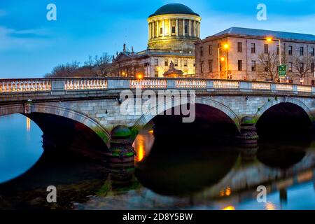 O'Donovan Rossa Bridge, Dublin, Irlande Banque D'Images