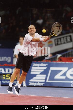 Joueur américain de tennis Andre Agassi, années 1990 Banque D'Images