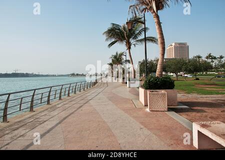 La promenade sur la mer Rouge, Jeddah, Arabie Saoudite Banque D'Images