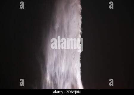 La fontaine du roi Fahd en mer Rouge, Djeddah, Arabie Saoudite Banque D'Images