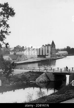 Photos historiques et anciennes de Gustavsberg, Stockholm, Suède. Connu dans le monde entier pour sa porcelaine. Banque D'Images