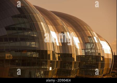 Sage Gateshead, salle de concert et centre d'éducation musicale à Gateshead, dans le nord-est de l'Angleterre. Banque D'Images