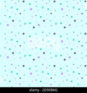 Aquarelle sans couture motif de cercle coloré dans des couleurs pastel sur un arrière-plan bleu Banque D'Images