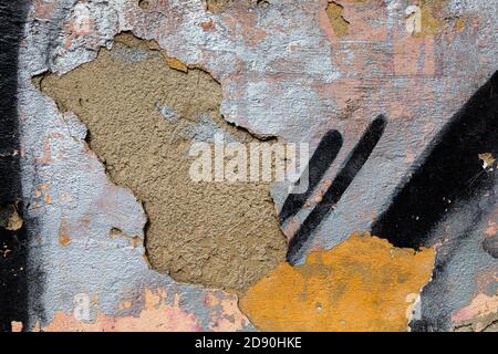 Ancienne texture de ciment. Fond de mur en béton. Texture d'un vieux mur en béton sale Banque D'Images