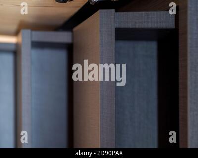 tiroirs intérieurs gris de l'armoire Banque D'Images