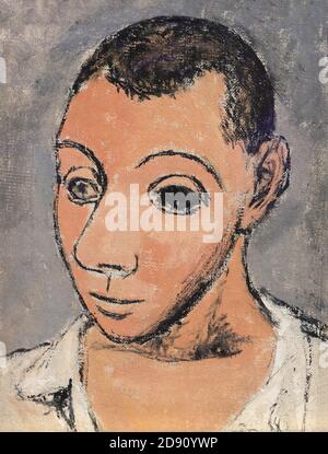 Autoportrait, Pablo Picasso, 1906, Metropolitan Museum of Art, Manhattan, New York City, États-Unis, Amérique du Nord Banque D'Images