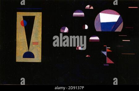 Kandinsky, salon de musique MAMCS ( maquette du mur de gauche ). Banque D'Images