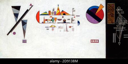 Kandinsky, salon de musique MAMCS (maquette du mur de fond). Banque D'Images