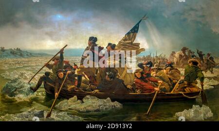 Washington Crossing the Delaware, Emanuel Leutze, 1851, Metropolitan Museum of Art, Manhattan, New York City, USA, Amérique du Nord Banque D'Images