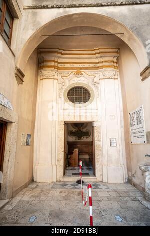 Un ghetto juif a toujours existé à Pitigliano. Cela lui a valu le nom de la petite Jérusalem. Pitigliano, Grosseto, Toscane, Italie, Europe. Banque D'Images
