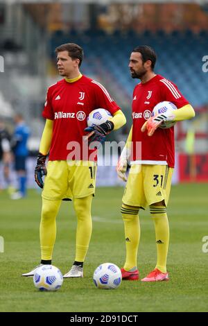 Wojciech Szczesny (Juventus FC) et Carlo Pinsoglio (Juventus FC) pendant Spezia Calcio vs Juventus FC, football italien Serie A Match, cesena, Italie, C. Banque D'Images