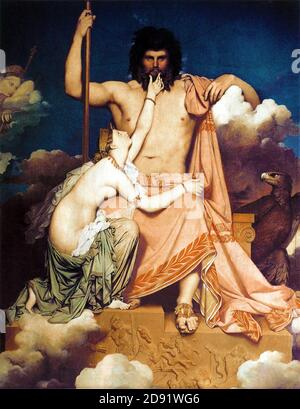 Jupiter et Thetis (Ingres). Banque D'Images