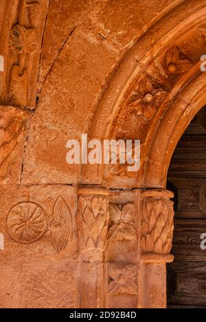 Ermita de Santa Coloma, Albendiego, province de Guadalajara, Espagne Banque D'Images