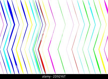Les lignes ondulées, froissées, ondulées, en zigzag et en croix ne sont pas des motifs géométriques colorés, multicolores, d'arrière-plan, de texture ou de toile de fond Illustration de Vecteur