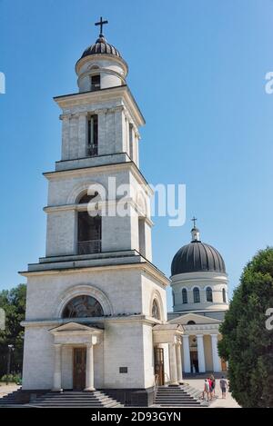 Cathédrale de Beffroi et de Nativité, Chisinau, Moldova Banque D'Images