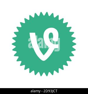 Logo de vigne. L'application Vine peut être utilisée pour parcourir des vidéos. Application vigne . Kharkiv, Ukraine - juin 2020 Banque D'Images