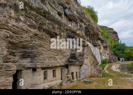 Monastère de la grotte de Tipova, Moldavie Banque D'Images