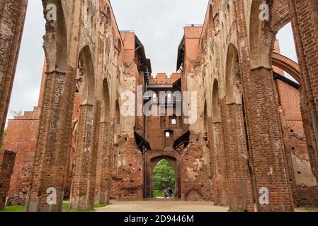 Ruines de la cathédrale de Tartu (cathédrale de Dorpat), Estonie Banque D'Images