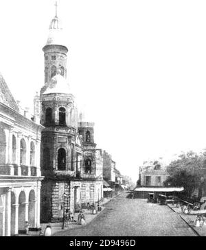 Jules Lion vue de la rue Chartres 1842. Banque D'Images