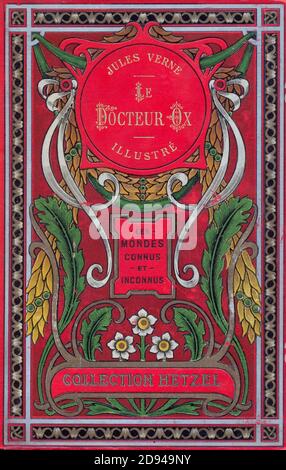 Jules Verne - le Docteur Ox - haute couture. Banque D'Images